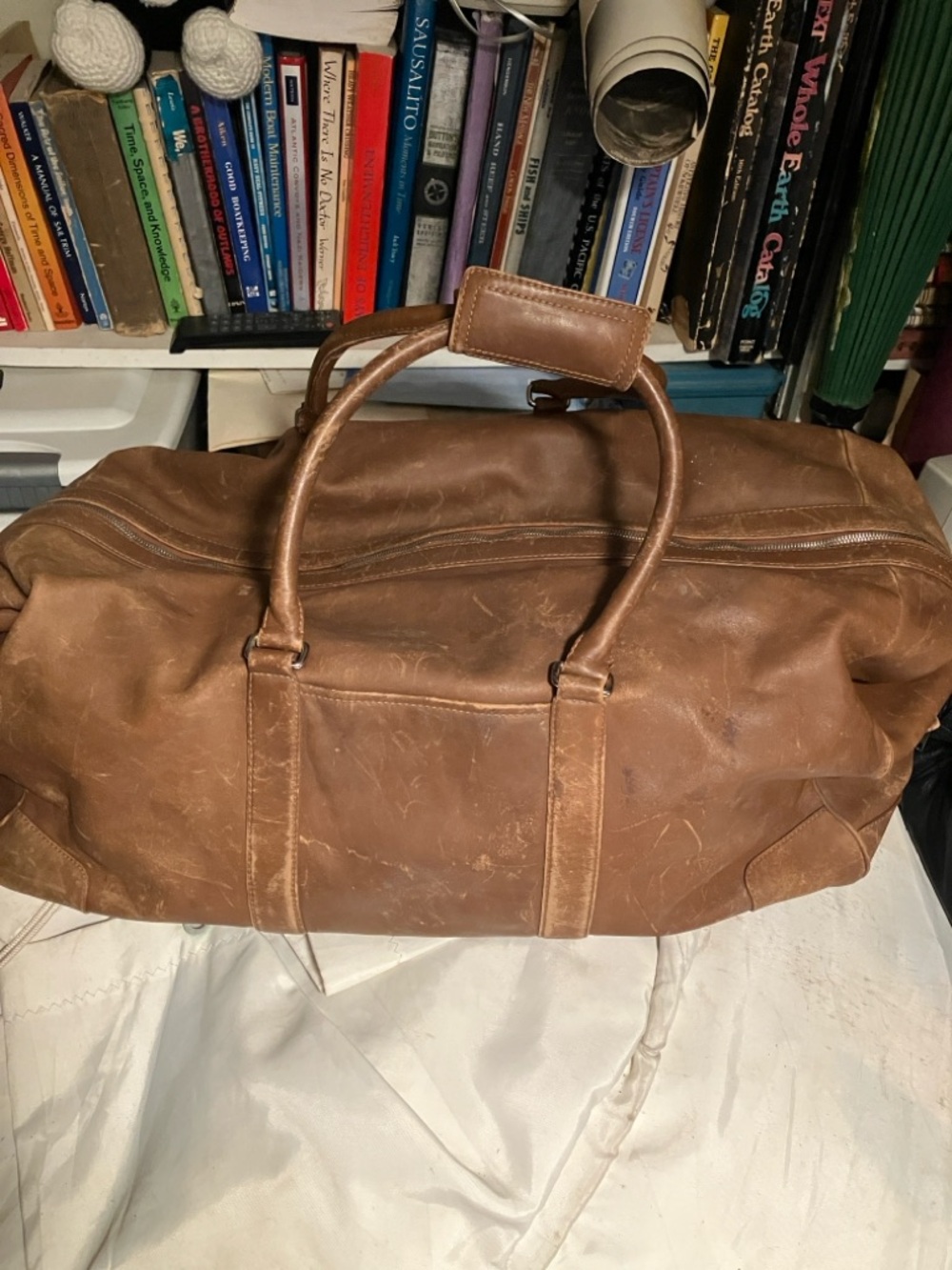 Coach Brown Leather Duffel Bag - Men